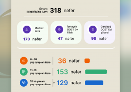 DOST İnklüziv İnkişaf və Yaradıcılıq Mərkəzi və filiallarında 318 benefisiara xidmət göstərilir
